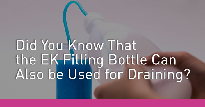 Did You Know That the Filling Bottle Can Also be Used for Draining?