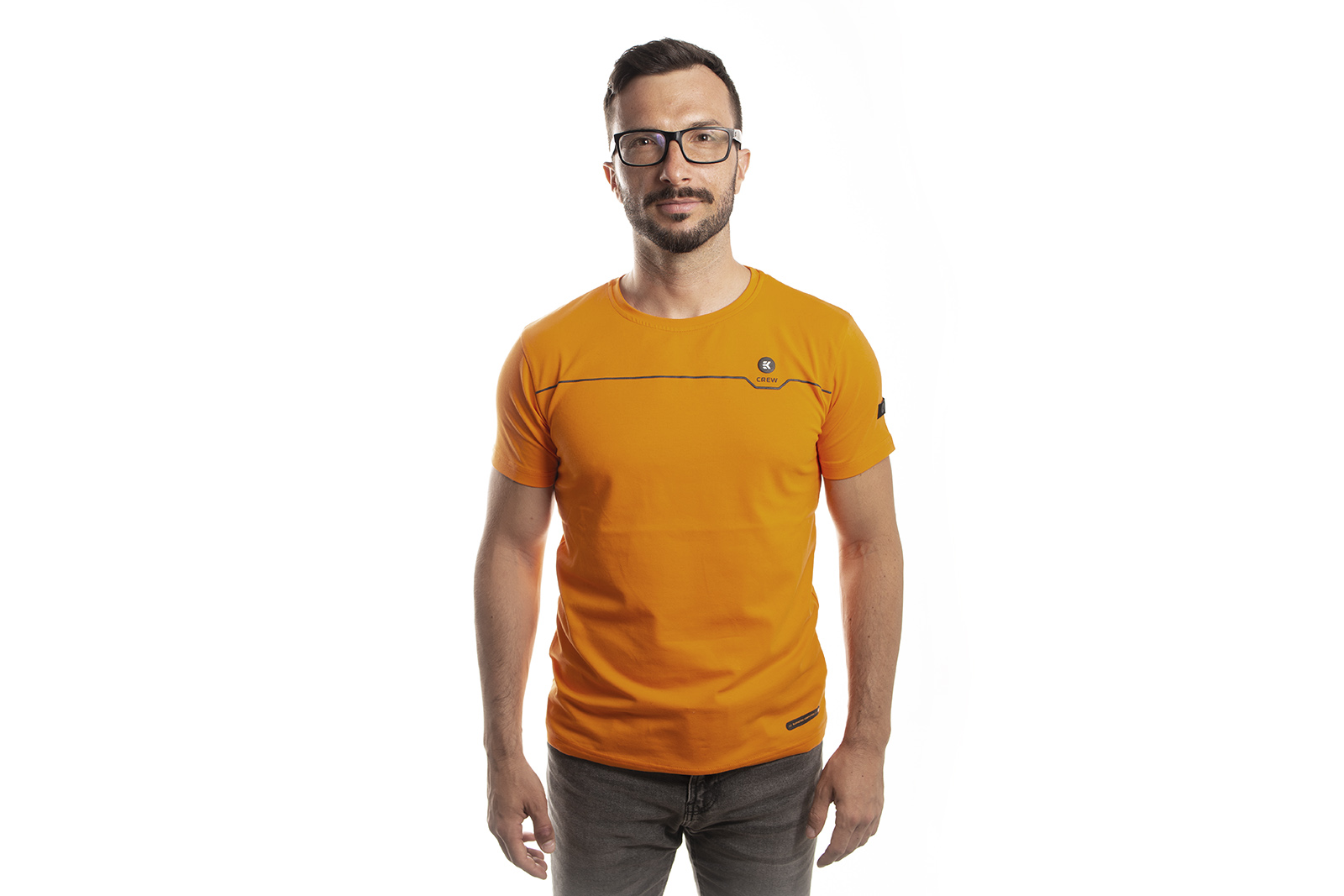 EK-Crew_Men’s_Orange_T-Shirt_1