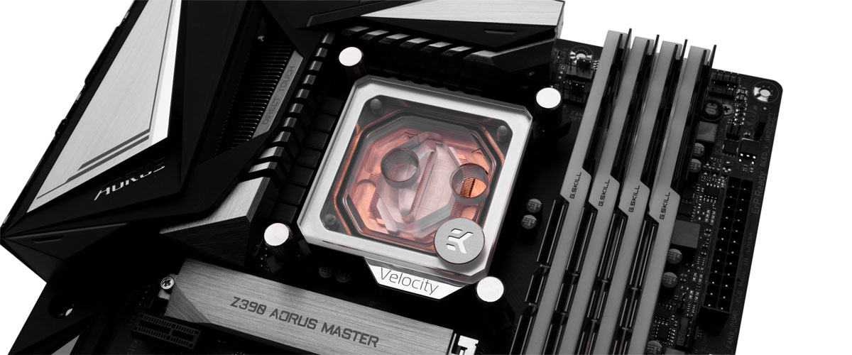 does rotating the water block improve temps