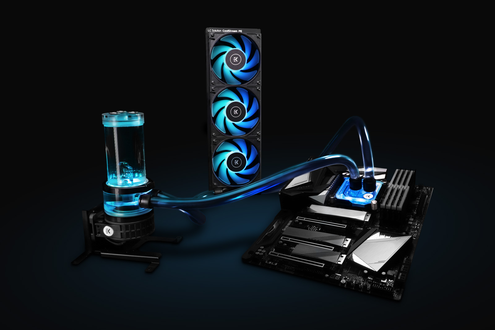 EK-Quantum Power Kit for custom loop liquid cooling