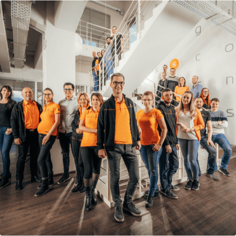 A part of EK Team with Edvard König in the middle