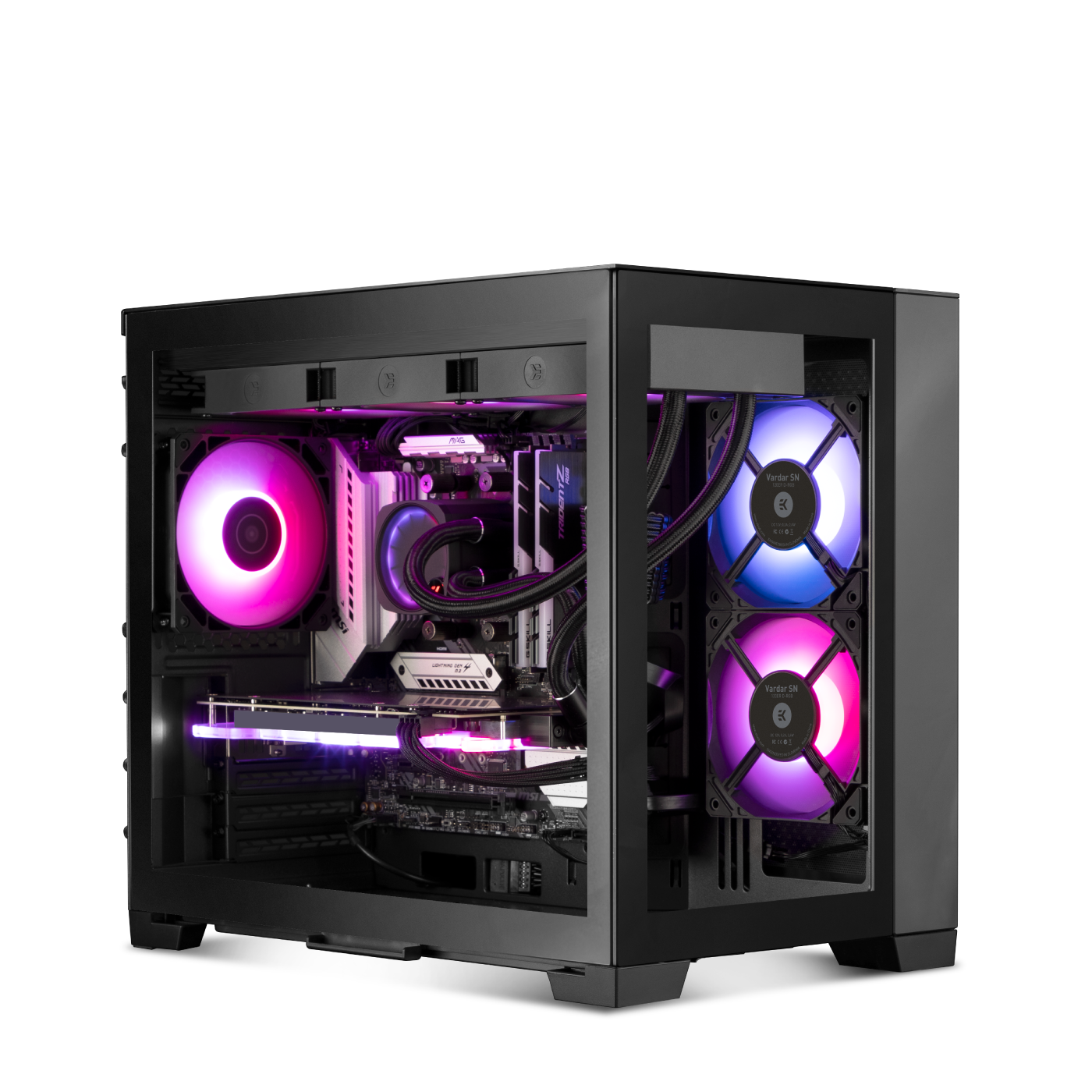 EK-Fluid Gaming 270 Battle liquid-cooled PC