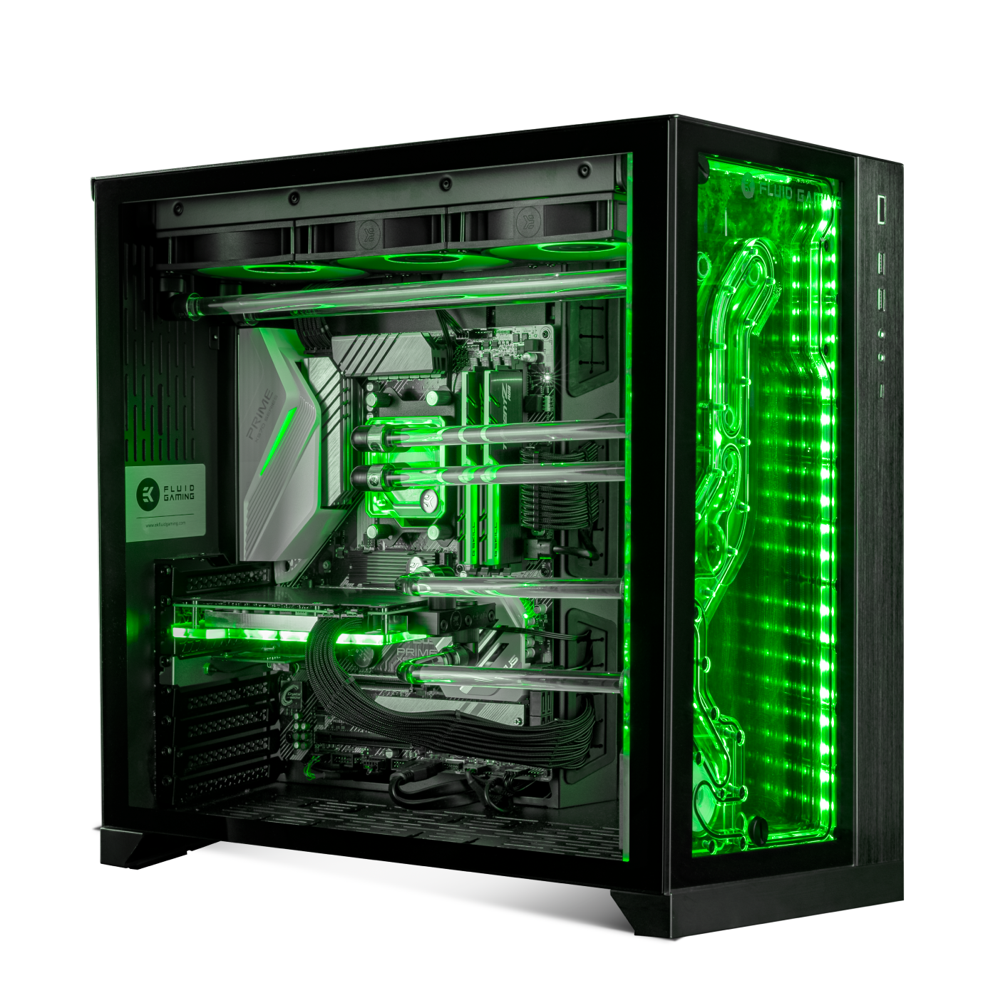 EK-Fluid Gaming 270 Vanquish liquid-cooled PC