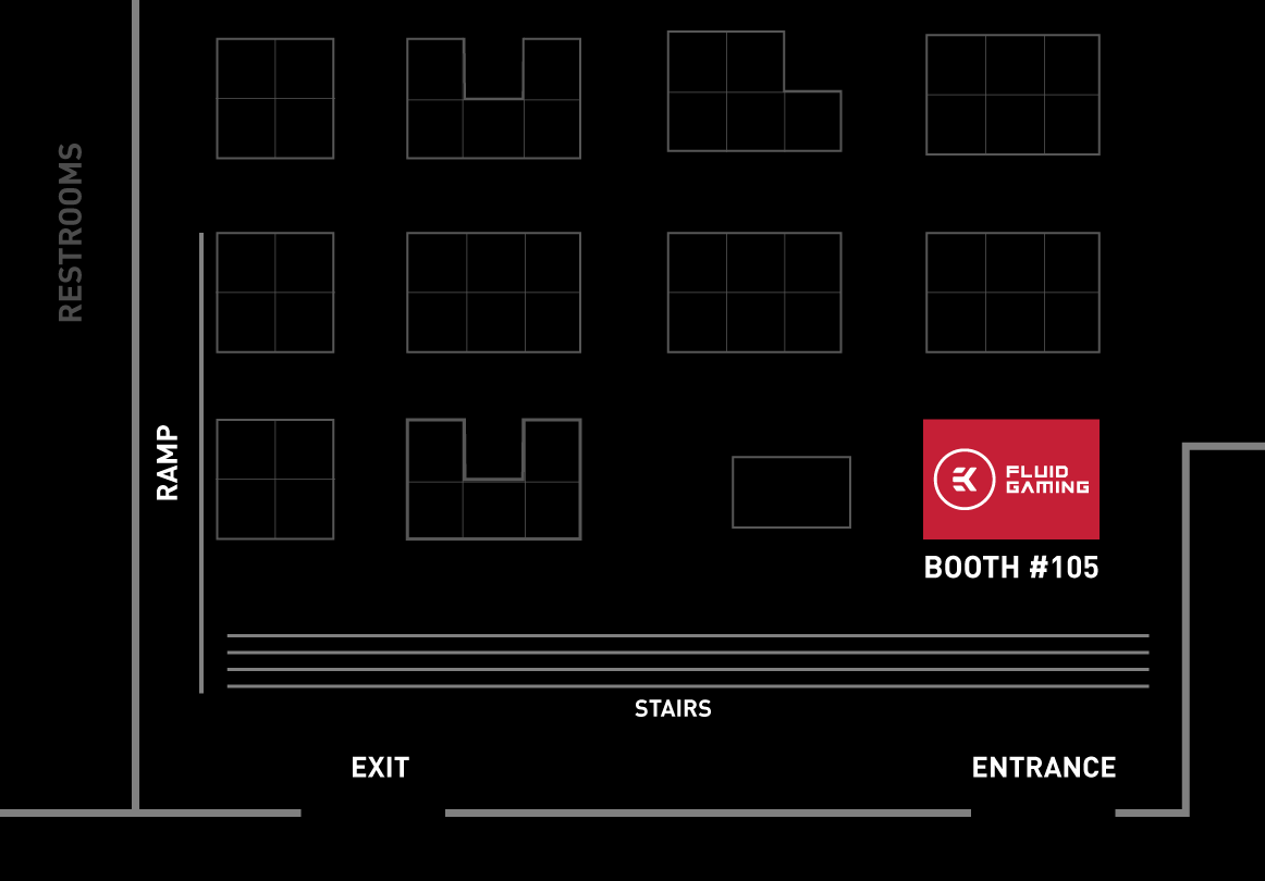 LVL UP event plan with EK booth location