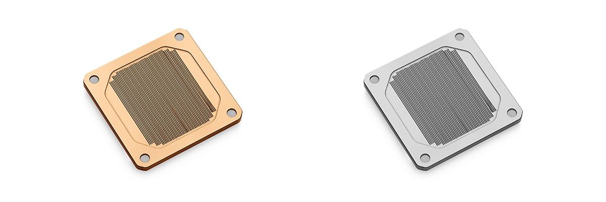 Nickel Plated and Bare Copper Water Block Cold Plate
