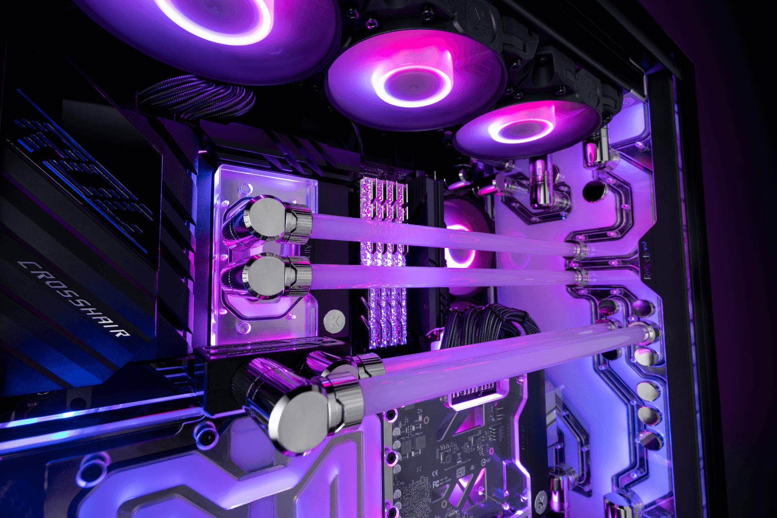 EK Custom Liquid-Cooled Gaming PC build in the PC-O11D XL