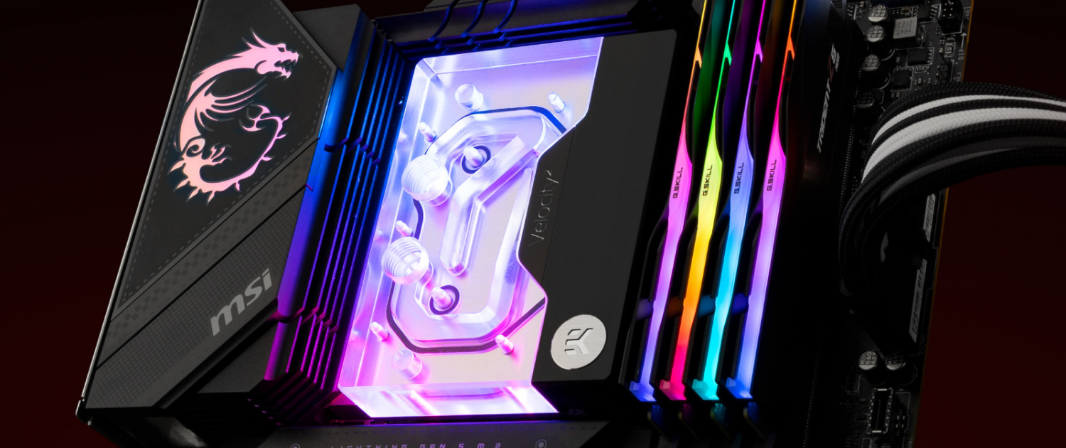 EK-Quantum Velocity³ water block installed on AMD Ryzen 9 9950X3D2